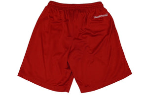 新品未使用 CHROME HEARTS クロムハーツ Matty Boy TEAM メッシュ ウォームアップ ジャージー ハーフパンツ レッド M 中古 61999