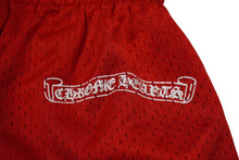 Load image into Gallery viewer, 新品未使用 CHROME HEARTS クロムハーツ Matty Boy TEAM メッシュ ウォームアップ ジャージー ハーフパンツ レッド M 中古 61999