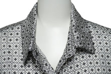 Load image into Gallery viewer, 新品未使用 CHROME HEARTS クロムハーツ 長袖シャツ サイズS シルバー925 シルク ホワイト ブラック 中古 62001