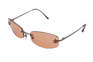 CHANEL シャネル サングラス 57▫︎19 130 4002 C.116/74 オレンジ ココマーク メガネ プラスチック 美品 中古 62012
