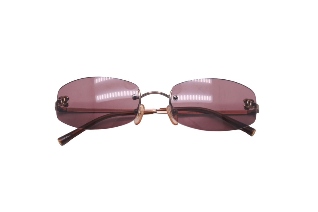 CHANEL シャネル サングラス 54▫︎19 130 4002 C.116/75 ブラウン ココマーク メガネ プラスチック 美品 中古 62013