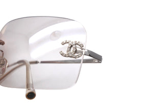 CHANEL シャネル サンガラス シルバー ココマーク ラインストーン 4017-D c.159/6l 62▫︎17 120 美品 中古 62016