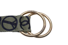 Load image into Gallery viewer, CHANEL シャネル グラフィティ ベルト B15S RUE CAMBON コットンキャンバス カーキ ゴールド金具 美品 中古 62017
