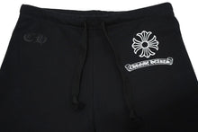 Load image into Gallery viewer, CHROME HEARTS クロムハーツ クロススェットパンツ ユニセックスモデル サイズL ブッラク 中古 62018 正規品