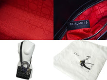 Load image into Gallery viewer, Christian Dior クリスチャンディオール レディ ディオール My ABCDior バッグ スモール ハンドバッグ ラムスキン 美品 中古 62022