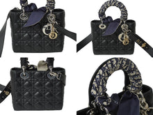 Load image into Gallery viewer, Christian Dior クリスチャンディオール レディ ディオール My ABCDior バッグ スモール ハンドバッグ ラムスキン 美品 中古 62022