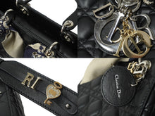 Load image into Gallery viewer, Christian Dior クリスチャンディオール レディ ディオール My ABCDior バッグ スモール ハンドバッグ ラムスキン 美品 中古 62022
