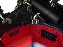Load image into Gallery viewer, Christian Dior クリスチャンディオール レディ ディオール My ABCDior バッグ スモール ハンドバッグ ラムスキン 美品 中古 62022