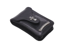 Load image into Gallery viewer, CHROME HEARTS クロムハーツ BLT ポーチ シガレットケース タバコケース CHクロス シルバー925 レザー ブラック 良品 中古 62023