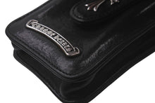 Load image into Gallery viewer, CHROME HEARTS クロムハーツ BLT ポーチ シガレットケース タバコケース CHクロス シルバー925 レザー ブラック 良品 中古 62023