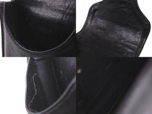 CHROME HEARTS クロムハーツ BLT ポーチ シガレットケース タバコケース CHクロス シルバー925 レザー ブラック 良品 中古 62023