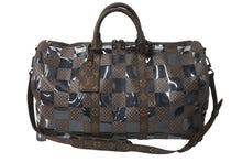 Load image into Gallery viewer, 極美品 LOUIS VUITTON ルイヴィトン キーポル バンドリエール50 ボストンバッグ モノグラムチェス 22AW M20864 ブラウン 中古 62025