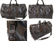 Load image into Gallery viewer, 極美品 LOUIS VUITTON ルイヴィトン キーポル バンドリエール50 ボストンバッグ モノグラムチェス 22AW M20864 ブラウン 中古 62025