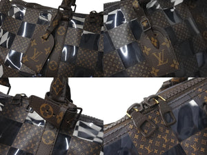 極美品 LOUIS VUITTON ルイヴィトン キーポル バンドリエール50 ボストンバッグ モノグラムチェス 22AW M20864 ブラウン 中古 62025
