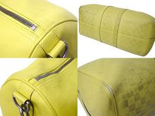 Load image into Gallery viewer, LOUIS VUITTON ルイヴィトン キーポルバンドリエール45 ボストンバッグ ダミエアンフィニ ライムイエロー N41244 良品 中古 62026