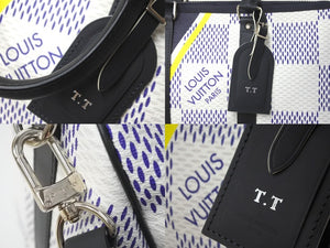 極美品 LOUIS VUITTON ルイヴィトン キーポル バンドリエール45 2017アメリカズカップ N44018 ダミエコーストライン 中古 62028