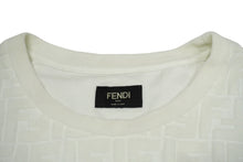画像をギャラリービューアに読み込む, 極美品 FENDI フェンディ スウェット トレーナー 19AW サイズ48 ズッカ柄 コットンナイロン ホワイト FY0812 AA8A 中古 62031 