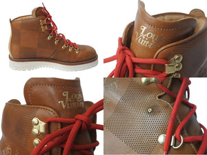 LOUIS VUITTON ルイ ヴィトン × NIGO ニゴー アンクルブーツ アルピニスト ライン 9 ダミエジャイアント 1A81DE 美品 中古 62032