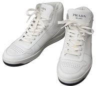 画像をギャラリービューアに読み込む, PRADA プラダアスリートアスリート トライアングルシューズ ホワイト 2TE183 サイズ9 良品中古 62035 