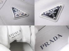 画像をギャラリービューアに読み込む, PRADA プラダアスリートアスリート トライアングルシューズ ホワイト 2TE183 サイズ9 良品中古 62035 