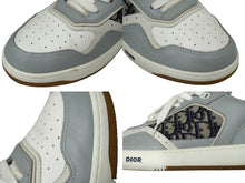 画像をギャラリービューアに読み込む, [USED/中古]Christian Dior クリスチャンディオール スニーカー B27 ロートップスニーカー ホワイト グレー スムースレザー カーフスキン 3SN272ZIR_H165 Bランク 中古 62037