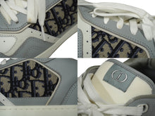 画像をギャラリービューアに読み込む, [USED/中古]Christian Dior クリスチャンディオール スニーカー B27 ロートップスニーカー ホワイト グレー スムースレザー カーフスキン 3SN272ZIR_H165 Bランク 中古 62037