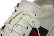 Load image into Gallery viewer, GUCCI グッチ エース スニーカー 386750 A38D0 9072 ９1/2 レザー ホワイト グリーン レッド 良品 中古 62040