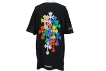 Load image into Gallery viewer, CHROME HEARTS クロムハーツ 半袖Ｔシャツ サイズL マルチ セメタリークロス プリント ブラック コットン 美品 中古 62044