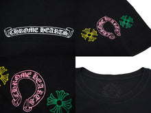 Load image into Gallery viewer, CHROME HEARTS クロムハーツ 半袖Ｔシャツ サイズL マルチ セメタリークロス プリント ブラック コットン 美品 中古 62044