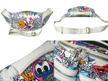 Load image into Gallery viewer, LOUIS VUITTON ルイヴィトン ウエストバッグ バムバッグ マルチポケット ホワイト マルチカラー M21853 モノグラム コミックス 美品 中古 62050