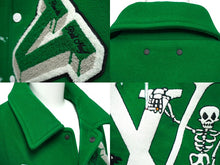 Load image into Gallery viewer, LOUIS VUITTON ルイヴィトン エンブロイダリー バーシティジャケット 21AW RM212 MJY HLL69E グリーン サイズ52 美品 中古 62052