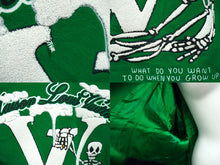 Load image into Gallery viewer, LOUIS VUITTON ルイヴィトン エンブロイダリー バーシティジャケット 21AW RM212 MJY HLL69E グリーン サイズ52 美品 中古 62052