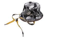 画像をギャラリービューアに読み込む, 極美品 GUCCI×THE NORTH FACE グッチ 652942 ノースフェイス バケットハット 帽子 イエロー×ブラック タグ欠品 中古 62053