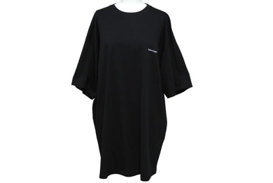 極美品 BALENCIAGA バレンシアガ 半袖Ｔシャツ サイズL スモールロゴ ブランドロゴ ブラック コットン 556150 中古 62070