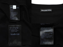 Load image into Gallery viewer, 極美品 BALENCIAGA バレンシアガ 半袖Ｔシャツ サイズL スモールロゴ ブランドロゴ ブラック コットン 556150 中古 62070
