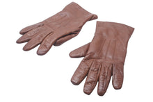 画像をギャラリービューアに読み込む, RALPH LAUREN ラルフローレン グローブ 無地 手袋 裏起毛 レザー ブラウン 良品 中古 6207