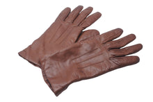 画像をギャラリービューアに読み込む, RALPH LAUREN ラルフローレン グローブ 無地 手袋 裏起毛 レザー ブラウン 良品 中古 6207