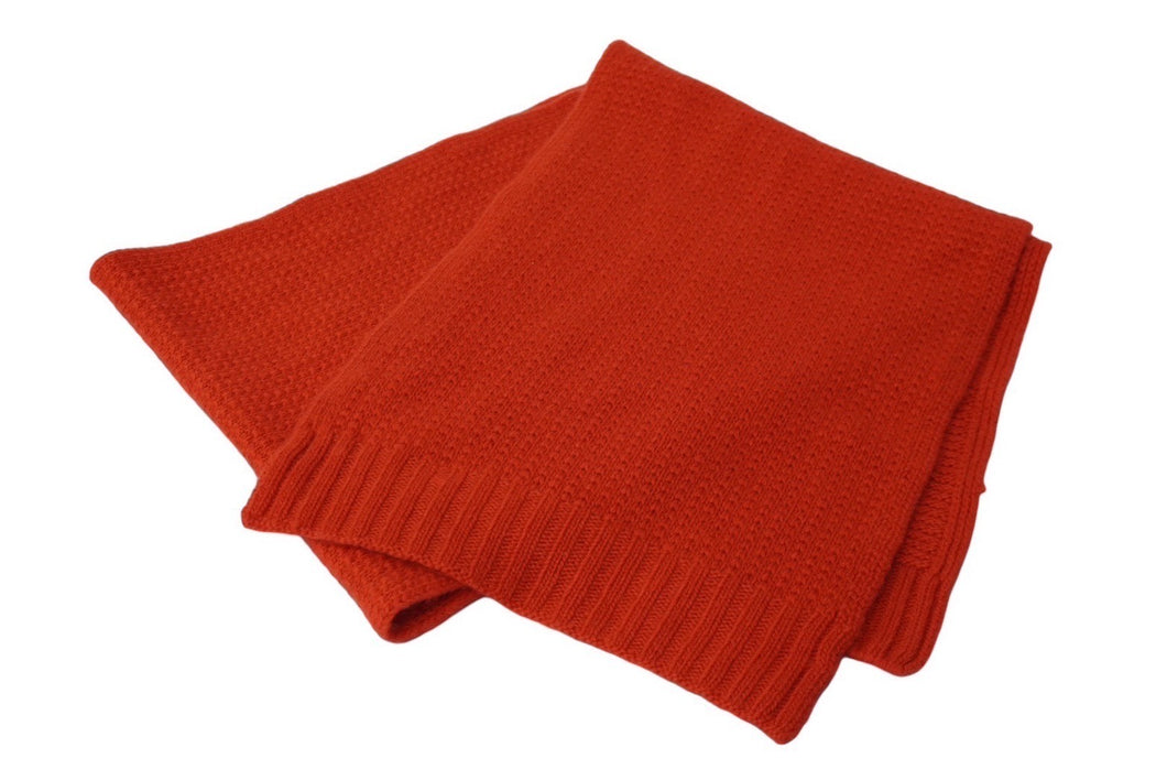 POLO RALPH LAUREN ポロラルフローレン マフラー 無地 カシミヤ レッド 良品 中古 62076