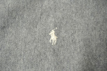 画像をギャラリービューアに読み込む, POLO RALPH LAUREN ポロラルフローレン マフラー ロゴ 刺繍 無地 ユニセックス グレー 美品 中古 62077