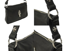 Load image into Gallery viewer, 新品未使用 CHROME HEARTS クロムハーツ チキンナゲットスモール ショルダーバッグ ダガー レザー シルバー925 ブラック 中古 62087