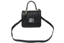 Load image into Gallery viewer, CHROME HEARTS クロムハーツ GROW UP 2WAY BAG スモール ハンドバッグ CHクロスクロージャ― ブラック シルバー925 美品 中古 62088