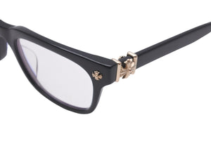 CHROME HEARTS クロムハーツ VAGILANTE アイウェア メガネ サイズ54◻︎19-149 プラスチック GP ブラック 美品 中古 62092