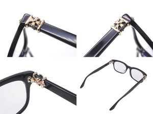 CHROME HEARTS クロムハーツ VAGILANTE アイウェア メガネ サイズ54◻︎19-149 プラスチック GP ブラック 美品 中古 62092