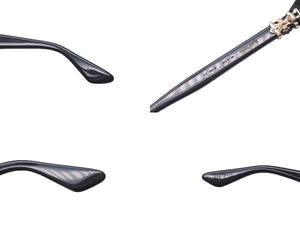 CHROME HEARTS クロムハーツ VAGILANTE アイウェア メガネ サイズ54◻︎19-149 プラスチック GP ブラック 美品 中古 62092