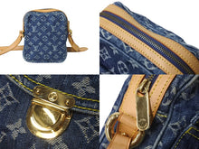 画像をギャラリービューアに読み込む, 極美品 LOUIS VUITTON ルイ ヴィトン モノグラムデニム カメラバッグ ショルダーバッグ M95348 インディゴ ブルー 中古 62094