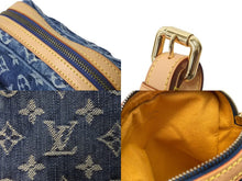 画像をギャラリービューアに読み込む, 極美品 LOUIS VUITTON ルイ ヴィトン モノグラムデニム カメラバッグ ショルダーバッグ M95348 インディゴ ブルー 中古 62094