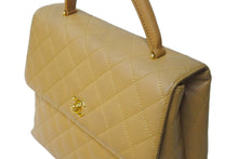 Load image into Gallery viewer, CHANEL シャネル ハンドバッグ マトラッセ ココマーク ヴィンテージ キャビアスキン ベージュ ゴールド金具 A12397 美品 中古 62104