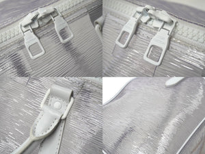LOUIS VUITTON ルイヴィトン キーポル バンドリエール 50 ボストンバッグ M55814 エピ プラージュ クリア ホワイト 美品 中古 62110