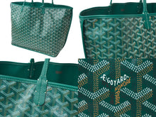 画像をギャラリービューアに読み込む, 極美品 GOYARD ゴヤール アンジュGM トートバッグ ANJOUSGMLCG09TY09P PVCコーティングキャンバス グリーン 中古 62111