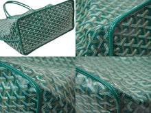 画像をギャラリービューアに読み込む, 極美品 GOYARD ゴヤール アンジュGM トートバッグ ANJOUSGMLCG09TY09P PVCコーティングキャンバス グリーン 中古 62111